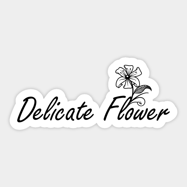 Delicate Flower Sticker by Taversia